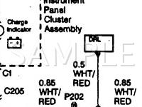 1999 Chevrolet Metro  1.3 L4 GAS Wiring Diagram
