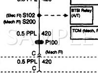 1999 GMC P35/P3500 VAN  6.5 V8 DIESEL Wiring Diagram