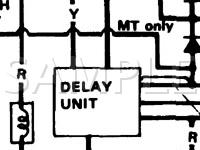 1986 Honda Civic DX 1.3 L4 GAS Wiring Diagram
