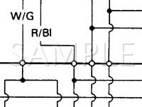 1987 Honda Accord LX 2.0 L4 GAS Wiring Diagram