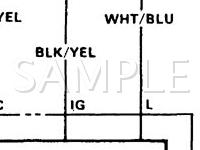1988 Honda Civic LX 1.5 L4 GAS Wiring Diagram