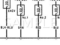 1992 Honda Prelude SI 4WS 2.3 L4 GAS Wiring Diagram