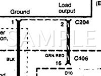 1995 Honda Civic DX 1.5 L4 GAS Wiring Diagram