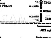 1997 Honda Civic DEL SOL SI 1.6 L4 GAS Wiring Diagram
