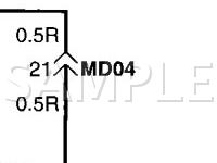 2005 Hyundai Elantra GLS 2.0 L4 GAS Wiring Diagram