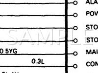 1989 Hyundai Sonata GLS 2.4 L4 GAS Wiring Diagram
