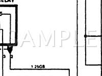 1991 Hyundai Excel  1.5 L4 GAS Wiring Diagram