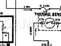 1991 Hyundai Sonata  2.4 L4 GAS Wiring Diagram
