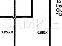 1992 Hyundai Excel GL 1.5 L4 GAS Wiring Diagram