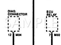 1992 Hyundai Scoupe  1.5 L4 GAS Wiring Diagram