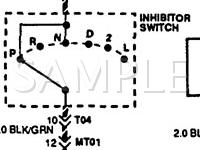 1992 Hyundai Scoupe  1.5 L4 GAS Wiring Diagram