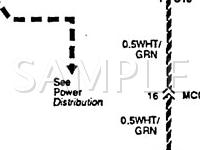 1993 Hyundai Sonata  2.0 L4 GAS Wiring Diagram