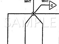1995 Hyundai Scoupe  1.5 L4 GAS Wiring Diagram