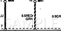 1995 Hyundai Sonata GL 2.0 L4 GAS Wiring Diagram
