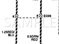1995 Hyundai Sonata  2.0 L4 GAS Wiring Diagram