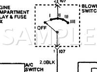 1996 Hyundai Sonata  2.0 L4 GAS Wiring Diagram