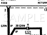 1988 Jeep Cherokee Pioneer 4.0 L6 GAS Wiring Diagram