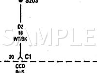 1997 Jeep Grand Cherokee TSI 5.2 V8 GAS Wiring Diagram