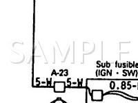 1988 Mitsubishi Montero Sport 2.6 L4 GAS Wiring Diagram