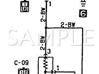 1989 Mitsubishi Mirage LS 1.5 L4 GAS Wiring Diagram