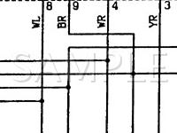 1989 Mitsubishi Mirage  1.6 L4 GAS Wiring Diagram