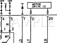 1989 Mitsubishi Mirage  1.5 L4 GAS Wiring Diagram