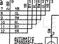 1989 Mitsubishi Mirage  1.6 L4 GAS Wiring Diagram