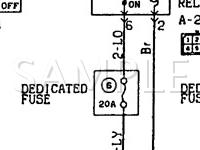 1989 Mitsubishi Mirage LS 1.5 L4 GAS Wiring Diagram