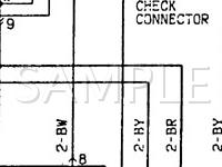 1989 Mitsubishi Mirage LS 1.5 L4 GAS Wiring Diagram