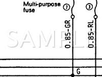 1989 Mitsubishi Montero  3.0 V6 GAS Wiring Diagram
