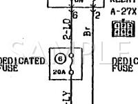1990 Mitsubishi Mirage RS 1.5 L4 GAS Wiring Diagram