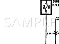 1990 Mitsubishi Precis  1.5 L4 GAS Wiring Diagram