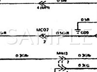 1990 Mitsubishi Precis  1.5 L4 GAS Wiring Diagram