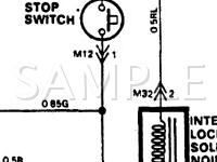 1991 Mitsubishi Precis  1.5 L4 GAS Wiring Diagram