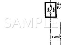 1991 Mitsubishi Precis RS 1.5 L4 GAS Wiring Diagram