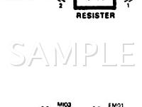 1991 Mitsubishi Precis  1.5 L4 GAS Wiring Diagram