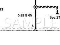 1992 Mitsubishi Precis  1.5 L4 GAS Wiring Diagram