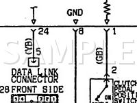 1993 Mitsubishi Eclipse GS 2.0 L4 GAS Wiring Diagram