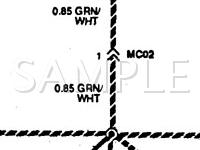 1993 Mitsubishi Precis  1.5 L4 GAS Wiring Diagram