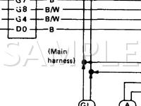 1986 Nissan 200SX  1.8 L4 GAS Wiring Diagram