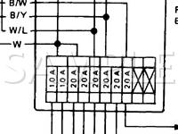 1986 Nissan Sentra  1.7 L4 DIESEL Wiring Diagram