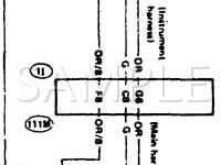 1988 Nissan Stanza  2.0 L4 GAS Wiring Diagram
