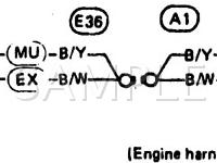 1991 Nissan Stanza  2.4 L4 GAS Wiring Diagram