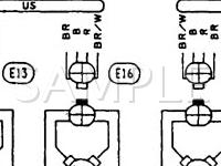 1992 Nissan NX  2.0 L4 GAS Wiring Diagram
