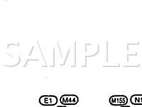 1996 Nissan Pickup XE 2.4 L4 GAS Wiring Diagram