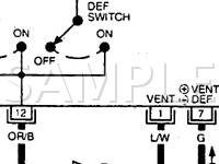 1997 Nissan Maxima GLE 3.0 V6 GAS Wiring Diagram