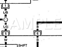 1997 Nissan Pickup Short BED XE 2.4 L4 GAS Wiring Diagram