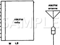 1986 Subaru GL-10  1.8 H4 GAS Wiring Diagram