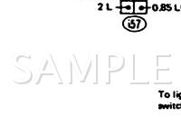 1987 Subaru GL-10  1.8 H4 GAS Wiring Diagram