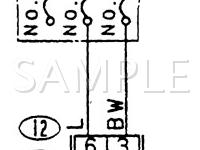 1989 Subaru Justy GL 1.2 L3 GAS Wiring Diagram